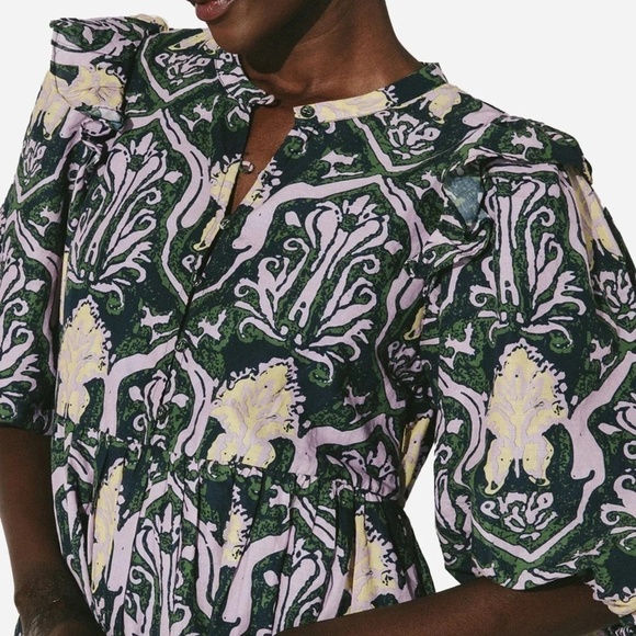 NWT Cleobella Camden Casablanca Ruffle Hem Influencer Famous Women Dress XSmall - Picture 8 of 14